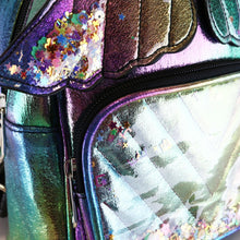 DOE A DEAR- BLACK BUTTERFLY IRIDESCENT BACKPACK