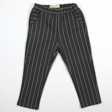 LITTLE WHO - JERSEY PINSTRIPE ELASTIC WAIST PANT IN GREY