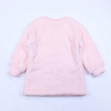 DOE A DEAR- MISS PINK FUR BUNNY TUNIC SWEATSHIRT