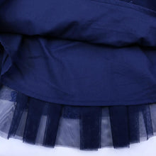 DOE A DEAR- NAVY TULLE SKIRT WITH BIG NAVY HEARTS