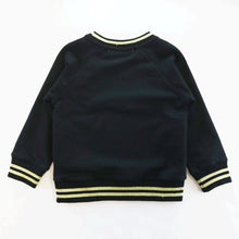 DOE A DEAR- BLACK 3-D SWAN SWEATER