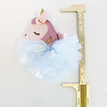 DOE A DEAR- BLUE PRINCESS TULLE UNICORN HAIR CLIP
