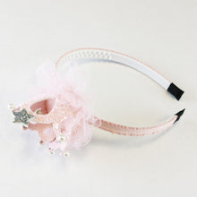 DOE A DEAR- PINK CROWN GLITTER HEADBAND