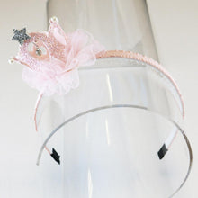 DOE A DEAR- PINK CROWN GLITTER HEADBAND