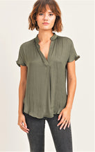 RESET BY JANE- V NECK SILK BLOUSE