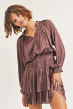 RESET BY JANE- SMOKING DETAIL LAYERED DRESS