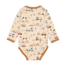MINYMO- ORGANIC LONG SLEEVED DUMP TRUCK ONESIE