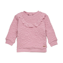 MINYMO- BABY GIRL LILAS PINK RUFFLE SWEATSHIRT