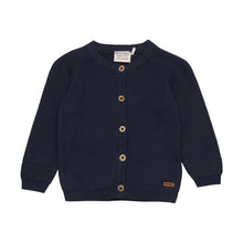 MINYMO- BABY NAVY KNIT CARDIGAN