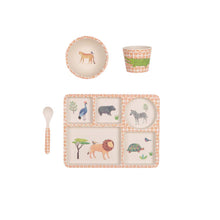 LOVE MAE- DIVIDED PLATE SET - ON SAFARI