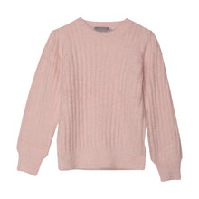 CREAMIE- PULLOVER KNIT SWEATER IN RASEBERRY PEACHSKIN