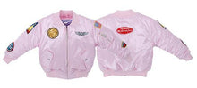 UP & AWAY- GIRLS MA-1 FLIGHT PINK BOMBER JACKET