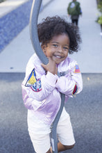 UP & AWAY- GIRLS MA-1 FLIGHT PINK BOMBER JACKET