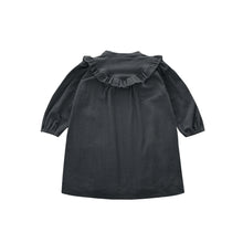OMAMIMINI- CORDUROY SHIRT DRESS IN BLACK