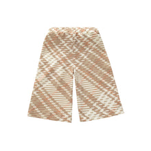 OMAMIMINI- KIDS WIDE PULL-ON PANTS IN BEIGE/PLAID