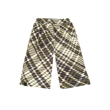 OMAMIMINI- KIDS WIDE PULL-ON PANTS IN OLIVE/PLAID