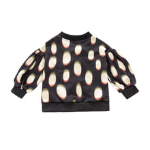 OMAMIMINI- GIRLS TERRY CARDIGAN IN BLACK