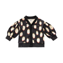 OMAMIMINI- GIRLS TERRY CARDIGAN IN BLACK