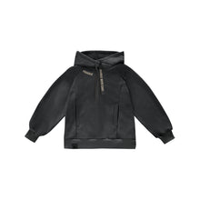 OMAMIMINI- KIDS TERRY HOODIE IN BLACK