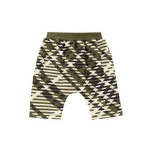OMAMIMINI- BABY PLAID HAREM PANTS IN OLIVE