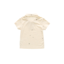 OMAMIMINI- CREAM STINGRAY POLO SHIRT