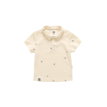 OMAMIMINI- CREAM STINGRAY POLO SHIRT