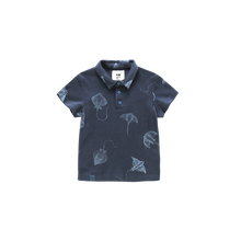 OMAMIMINI- NAVY STINGRAY POLO SHIRT