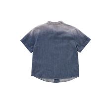 OMAMIMINI- DENIM BUTTON UP SHIRT IN NAVY