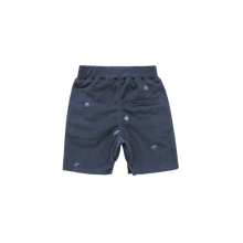 OMAMIMINI- NAVY PRINTED TERRY CLOTH SHORTS