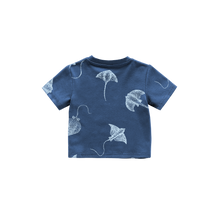 OMAMIMINI- BABY BOXY T-SHIRT IN NAVY