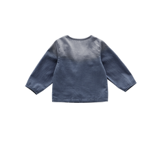 OMAMIMINI- DENIM KIMONO CARDIGAN IN NAVY