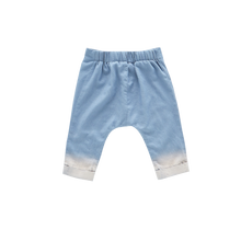 OMAMIMINI- BABY DENIM JOGGERS WITH FRONT PLEATS IN CHAMBRAY