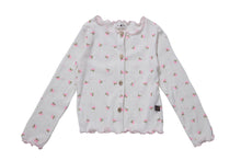 PETITE HAILEY- FLOWER CARDIGAN IN LIGHT PINK