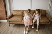 PETITE HAILEY- FLOWER LACE LEGGINGS IN LIGHT PINK