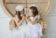 PETITE HAILEY- GOLD POLKADOT BOW CLIP