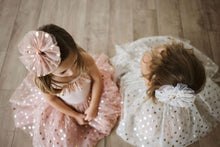 PETITE HAILEY- GOLD POLKADOT BOW CLIP