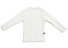 PETITE HAILEY- WHITE AVA RIBBED TOP