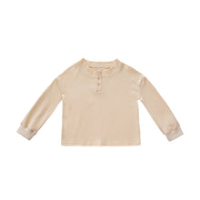 OMAMIMINI- Baby Long Sleeve Henley | Beige