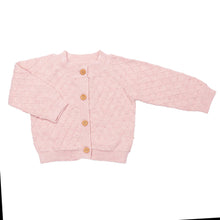MIKI MIETTE- ROSE PINK KNIT CARDIGAN SWEATER