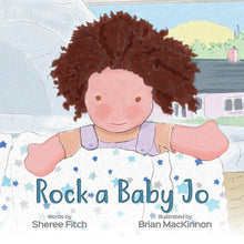 LULUJO- ROCK-A-BABY-JO COTTON SWADDLE & BOOK