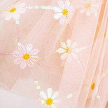 DOE A DEAR- SNOW PINK MESH DAISY TUTU