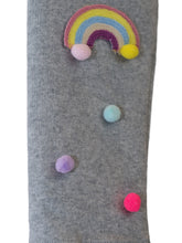LITTLE WHO - HEATHER GREY RAINBOW TIGHTS