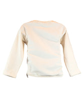 LITTLE WHO - BEIGE L/S FUR BEAR SWEATER