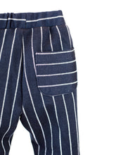 LITTLE WHO - JERSEY PINSTRIPE ELASTIC WAIST PANT IN NAVY