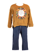 LITTLE WHO - JERSEY PINSTRIPE ELASTIC WAIST PANT IN NAVY