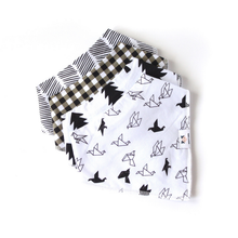 Baby Bib Set - Monochrome