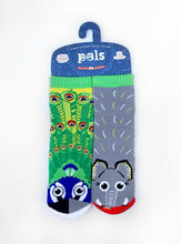 PEACOCK & ELEPHANT - KIDS MISMATCHED SOCKS