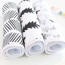 Baby Burp Cloth Set - Monochrome