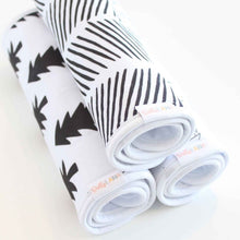 Baby Burp Cloth Set - Monochrome