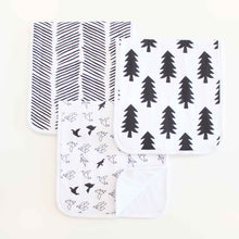 Baby Burp Cloth Set - Monochrome